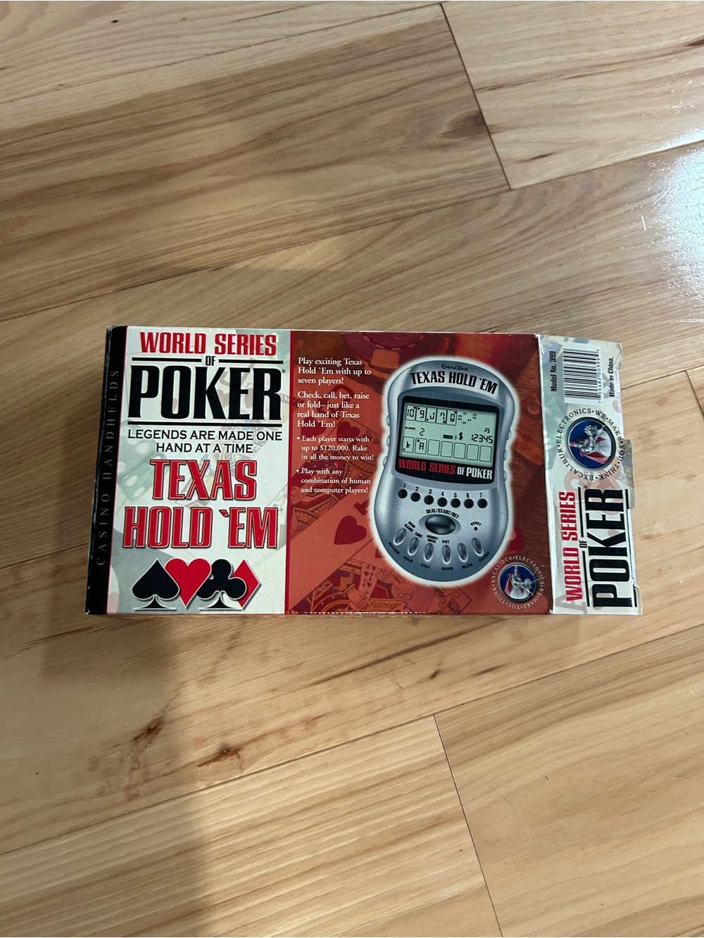 World Series of Poker Texas Hold 'Em Handheld Game - Silver